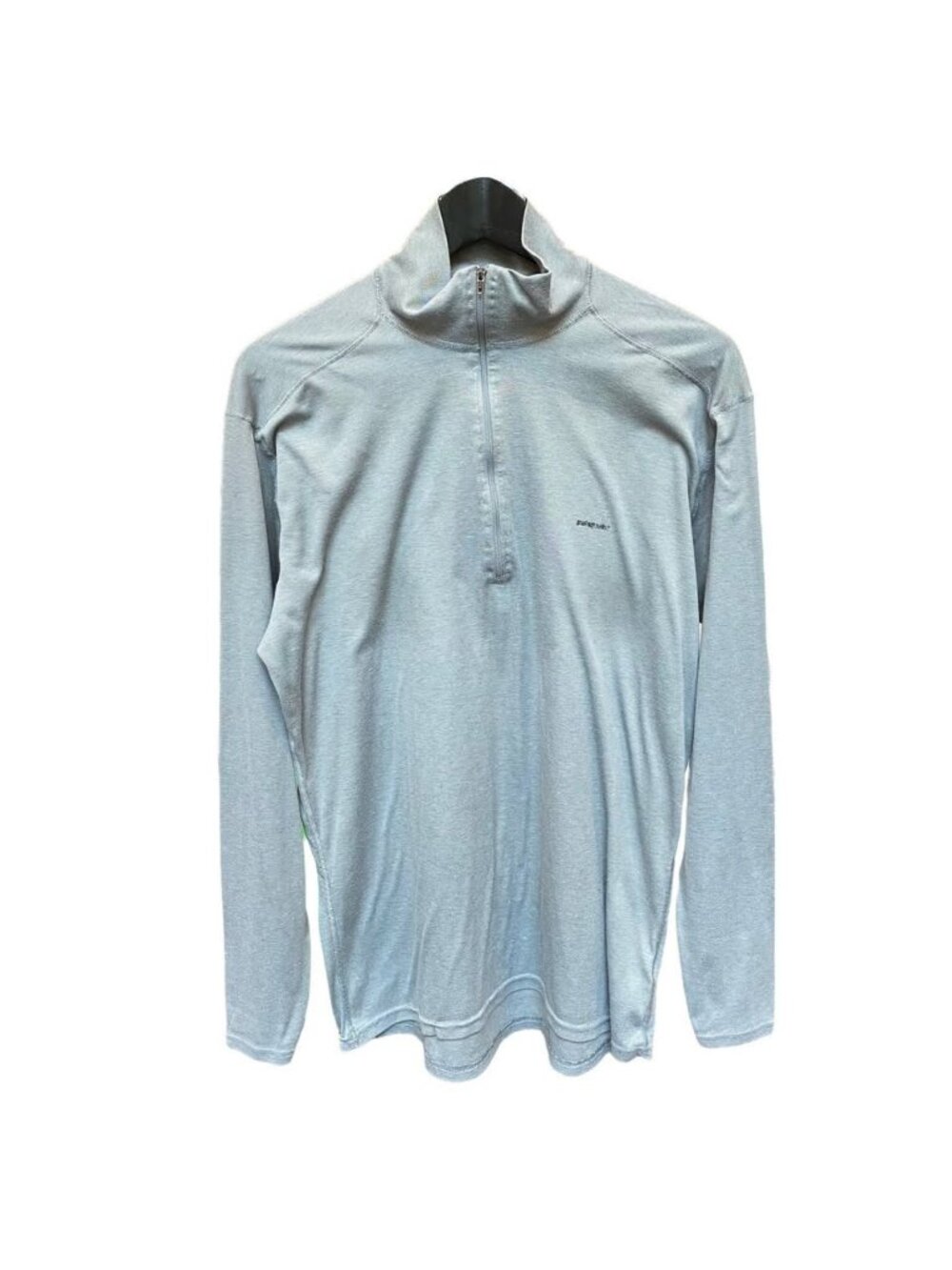 Patagonia Capilene 1/4 Zip Mens XL Gray Pullover Lightweight Base Layer Ski
